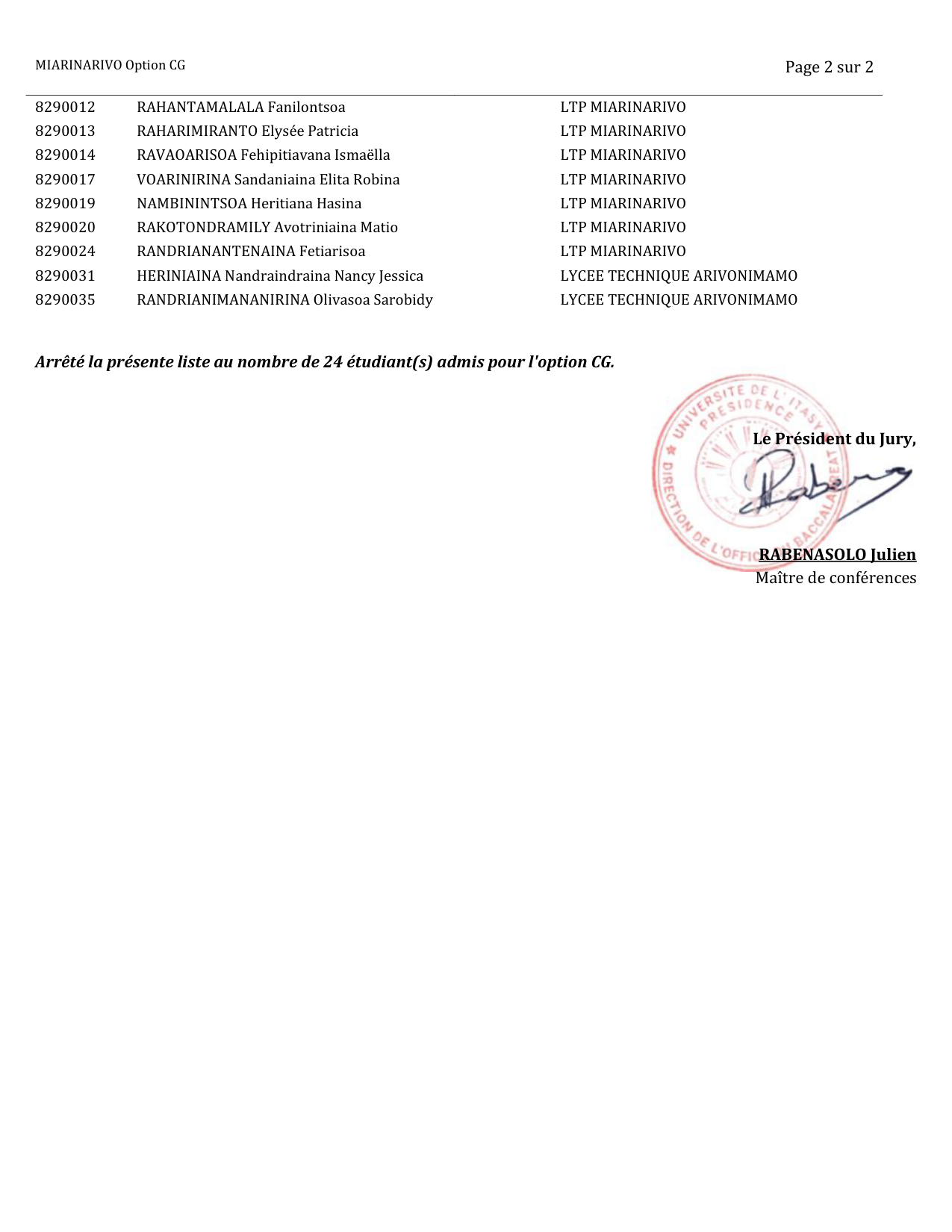 Résultats Bacc 2026