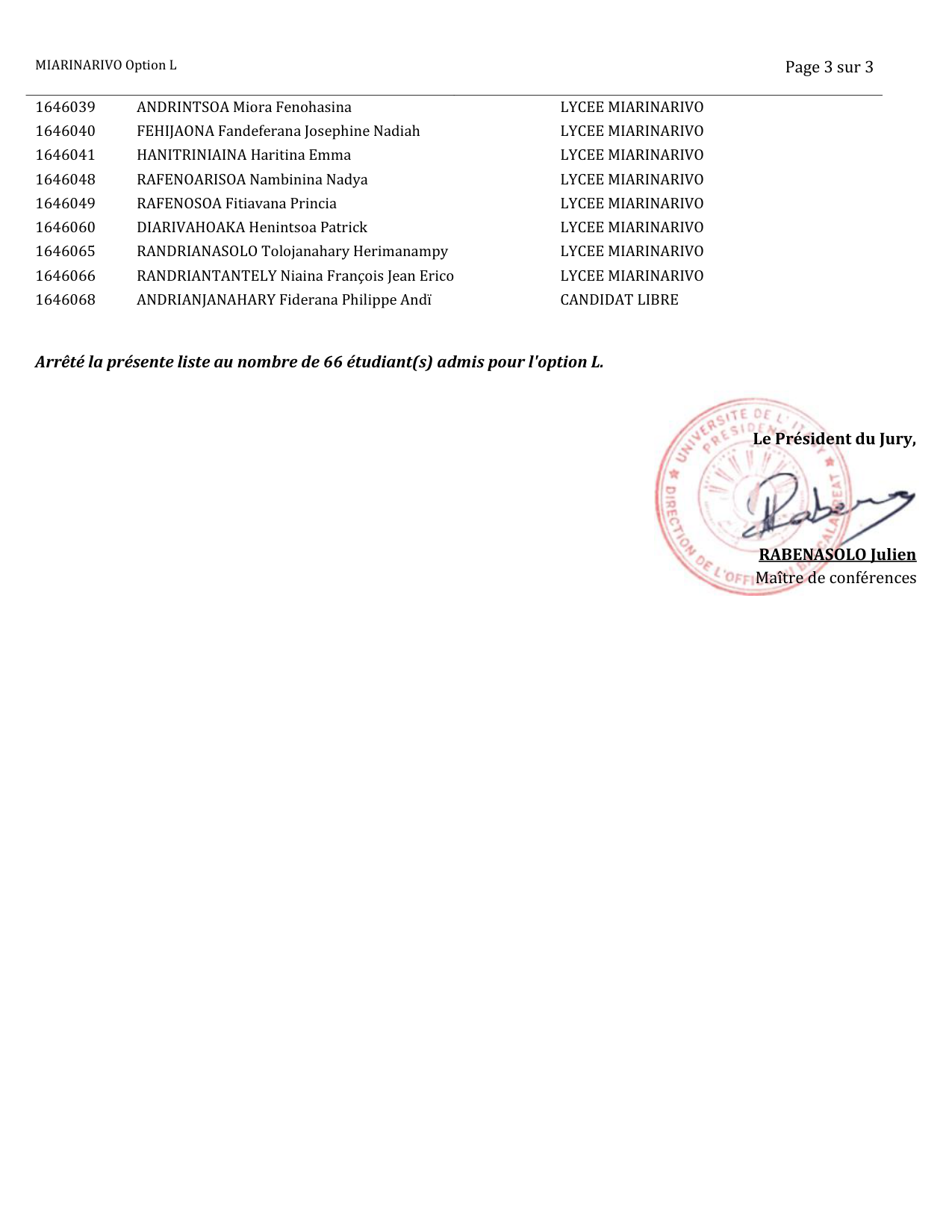 Résultats Bacc 2026