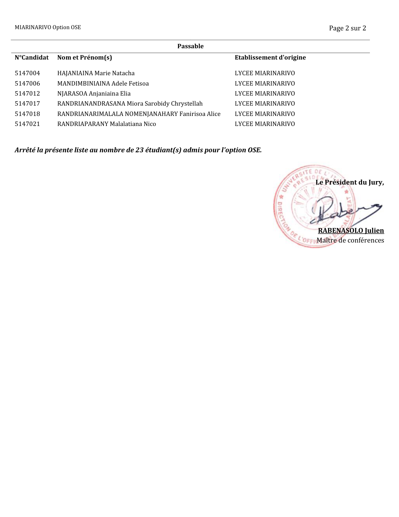 Résultats Bacc 2026