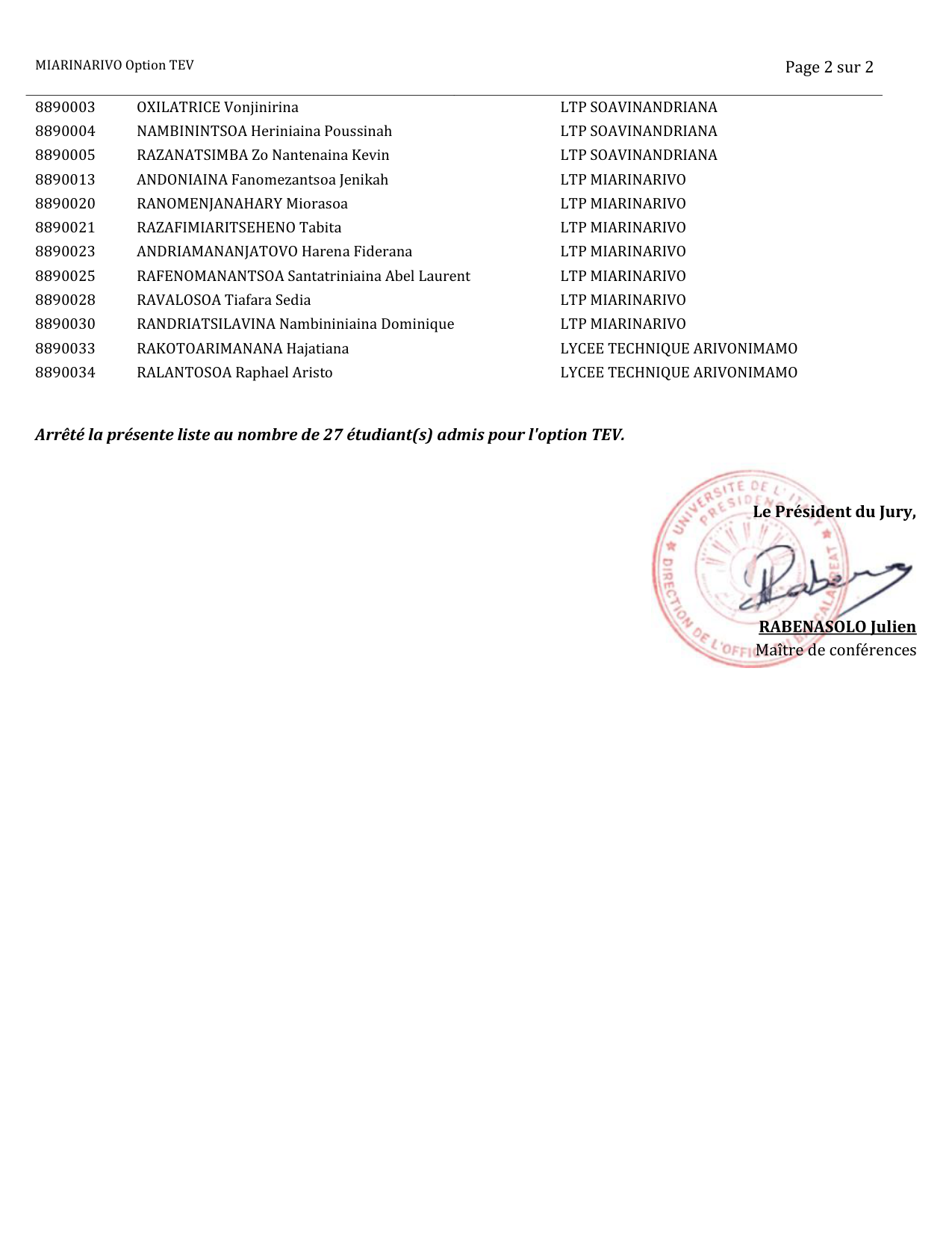 Résultats Bacc 2026