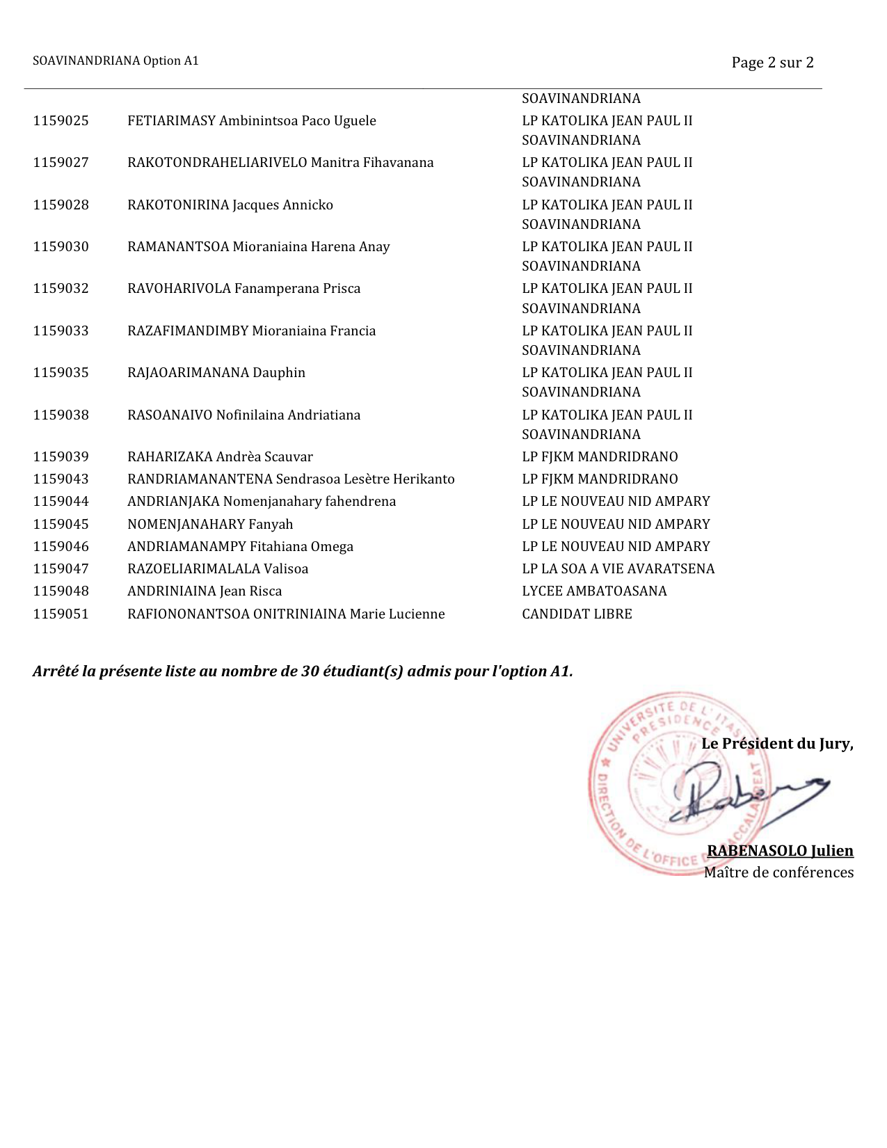 Résultats Bacc 2026